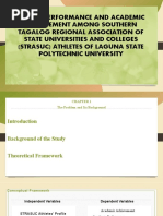 Sports Performance and Academic Achievement Among Southern Tagalog-Apple Bulan-Jhovelle Tuazon