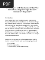 Essay On Use of Technology