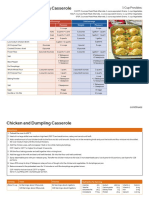 Chicken and Dumpling Casserole: 1 Cup Provides