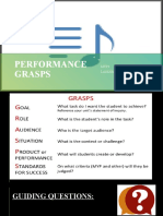 Performance Grasps: Myp1 Language & Literature