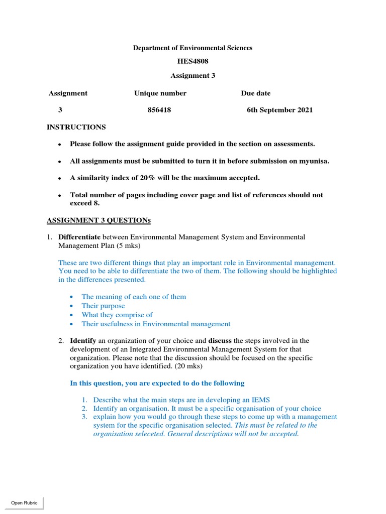 Assignment 3 Guide | PDF