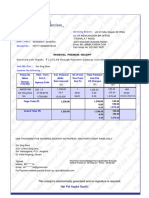 Renewal Premium Receipt for LIC Policy 998257499