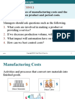 Describe The Classes of Manufacturing Costs and The Differences Between Product and Period Costs