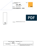 MM Customizing Document