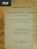 Lagarde. The Palestinian Syriac Lectionary of The Gospels Re-Edited From Two Sinai MSS. and From P. de Lagarde's Edition of The "Evangeliarium Hierosolymitanum." 1899.