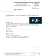Road Marking Materials: European Standard EN 1424: 1997 + Amendment A1: 2003 Has The Status of A DIN Standard
