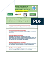 Self Access Center Suggested Web Pages For: Faculty of Chemistry