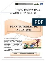 Institución Educativa Pedro Ruiz Gallo: Plan Tutorial de AULA 2020