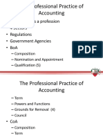 The Professional Practice of Accounting
