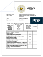 Engineering Material and Metallurgy Lab Report Grading Sheet