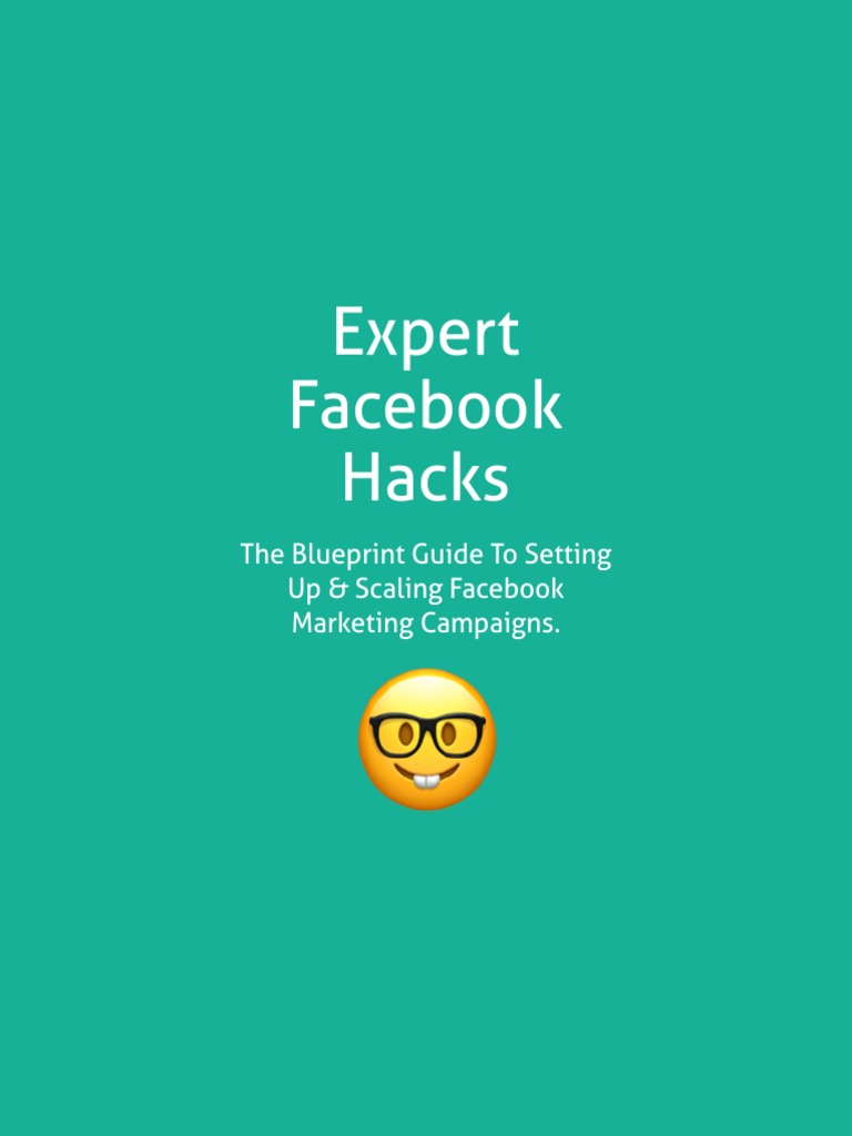 Expert Facebook Hacks The Blueprint Guide To Setting Up & Scaling Facebook Marketing Campaigns