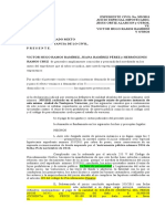 DEMANDA DE NULIDAD DE JUICIO CONCLUIDO POR FRAUDULENTO DE Victor Hugo Ramos Ramirez