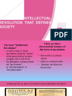 M2-Lesson 4: INTELLECTUAL Revolution That Defines Society