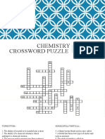 Chemistry Crossword Puzzle