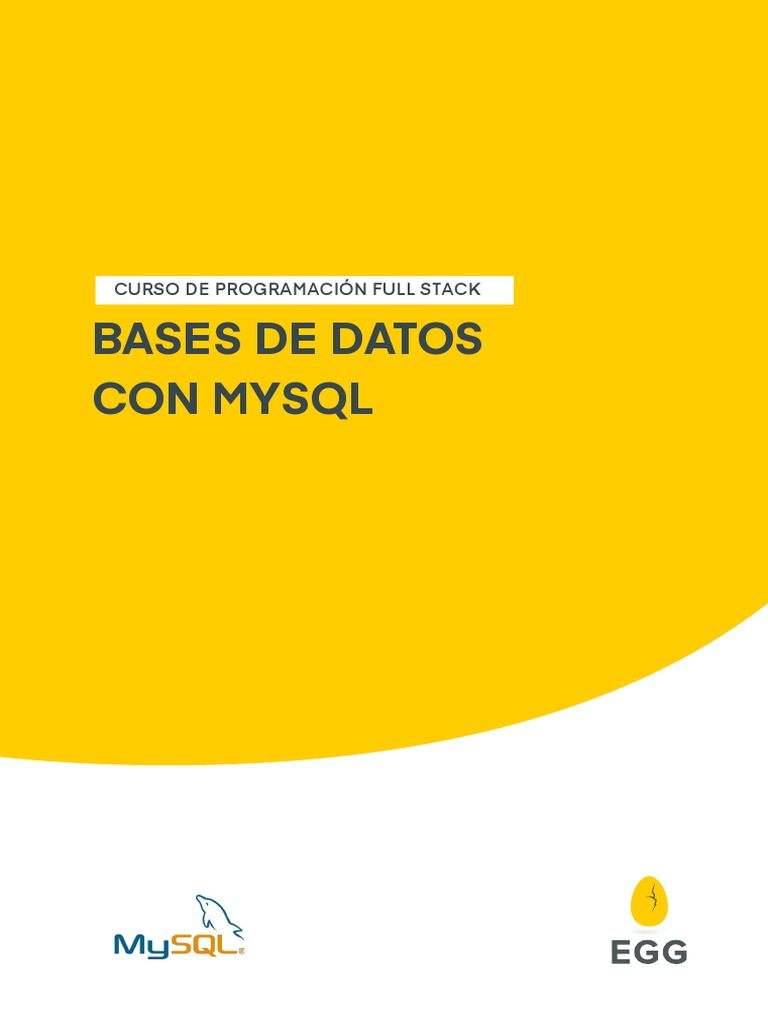 Introducción a Bases de Datos con MySQL | PDF | SQL | Bases de datos