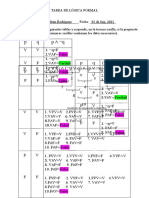 Lógica formal: Tarea de proposiciones