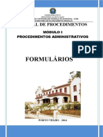 Formulários administrativos UNIR