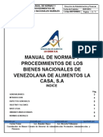 Modelo de Manual de Los Bienes Nacionales Casa Word
