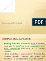 International / Global Marketing