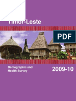 Timor-Leste Demographic and Health Survey 2009-10 Final