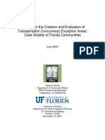 A Guide For The Creation and Evaluation of Transportation Concurrency Exception Areas: Case Studies of Florida Communities