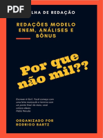 E-Book Redação Por Que Não Mil, 1 Edição