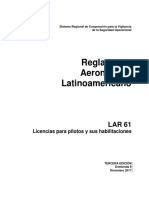 LAR - 61 - Licencias para Pilotos y Sus Habilitaciones - Dic2017