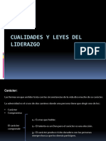 Cualidades y Leyes Del Liderazgo