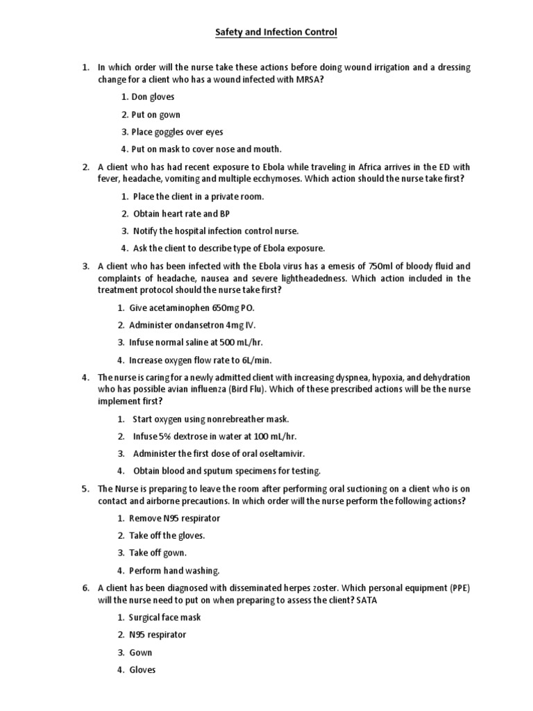 Infection Control Protocols Guide | PDF | Zika Fever | Methicillin ...