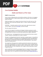 Download LSi Myths and Masters of The Game by Love Systems SN52354283 doc pdf