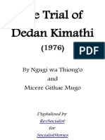 The Trial of Dedan Kimathi (1976) by Ngugi wa Thiong'o