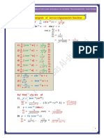 Derivative and Integral of Inverse Trigonometric Functions