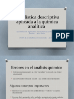 Estadistica Descriptiva Aplicada A La Quimica Analitica