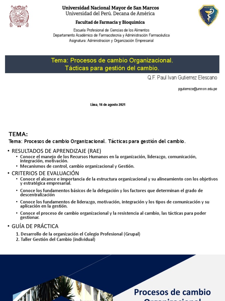 Estrategias para el Cambio Organizacional | PDF | Gestión del cambio ...