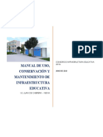 Manual mantenimiento infraestructura educativa Juan de Cabrera