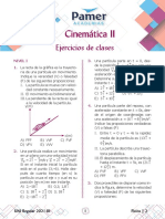 Cinemática II: Ejercicios de clases y proyectiles