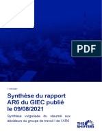Synthèse Du Rapport AR6 - GIEC 2021