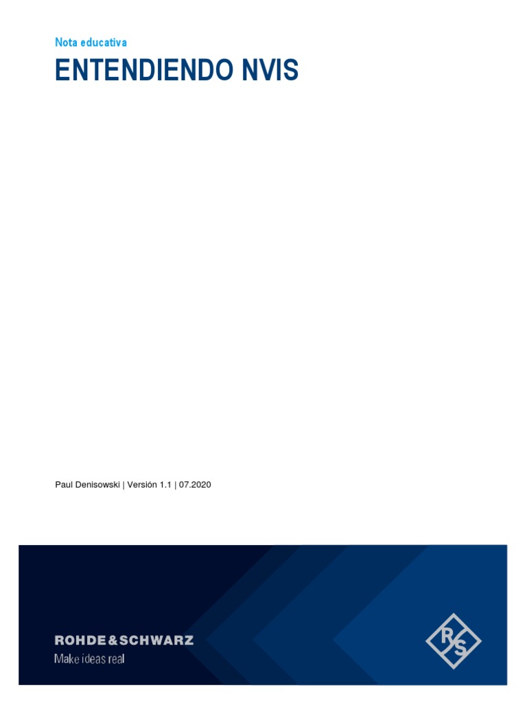 Rohde-Schwarz Understanding-NVIS v1 1 ESP | PDF | Antena (Radio) | Alta ...