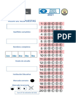 Hoja de Respuestas ONEM 2021