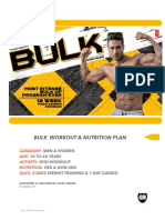 BULK Workout and Nutrition Plan by Guru Mann