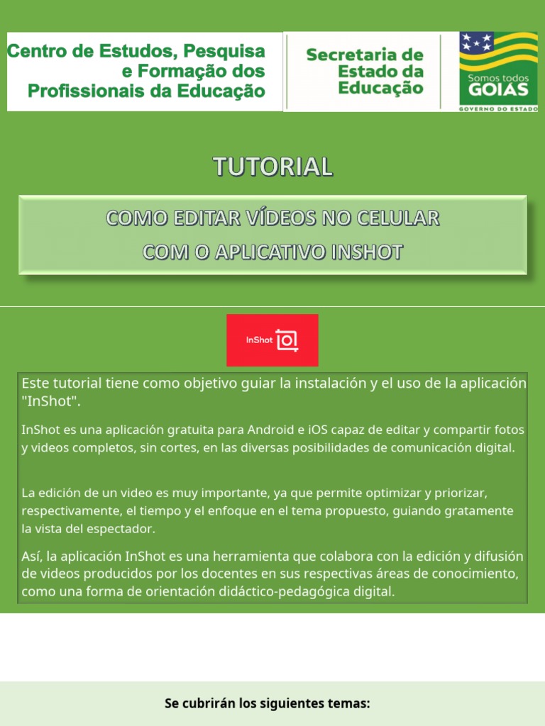 Edición de Videos con InShot | PDF | Vídeo | Informática