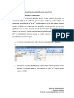 Ajustes Iniciales de Excell para Realizar Cálculos Analíticos