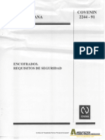 COVENIN 2244-1991 Encofrados Requisitos de Seguridad