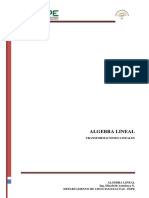 Transformaciones lineales algebra lineal