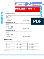 Tabla de Multiplicar Del 10 para Segundo de Primaria