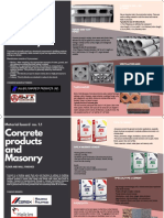 Concrete Products and Masonry: Material Board No. 1