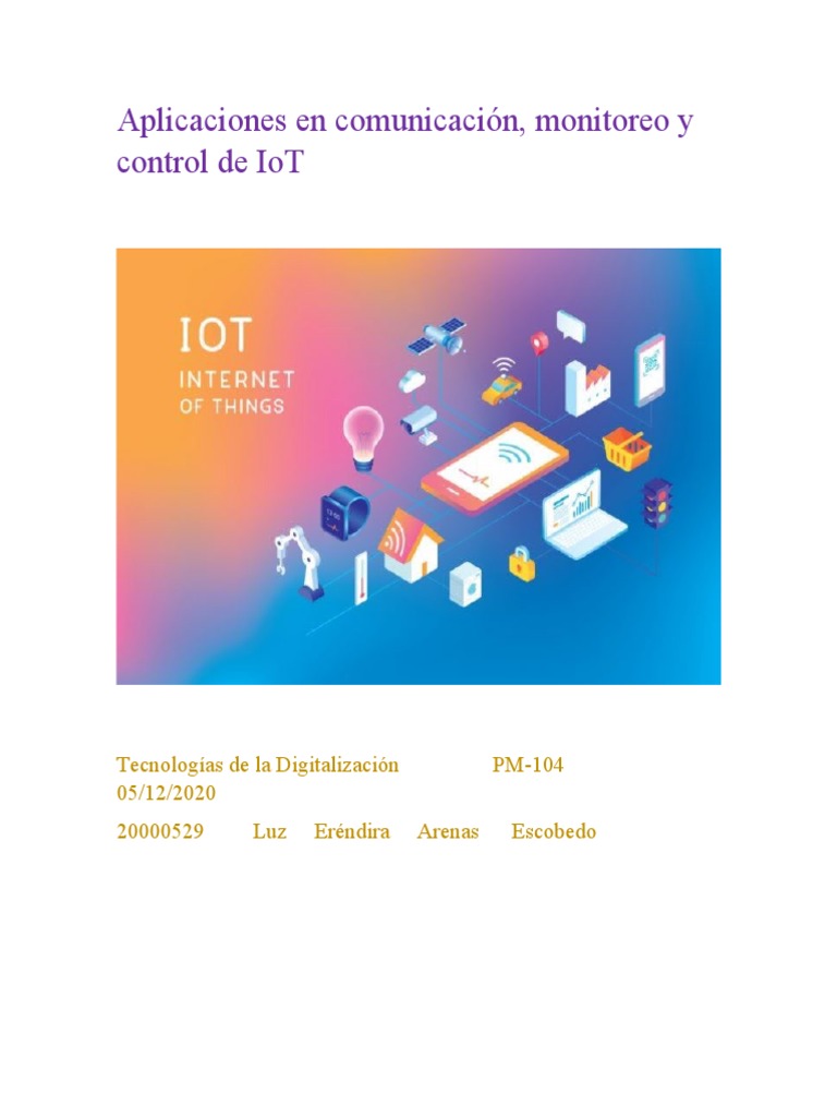 Monitoreo y Control de IoT en Empresas | PDF | Internet de las Cosas ...