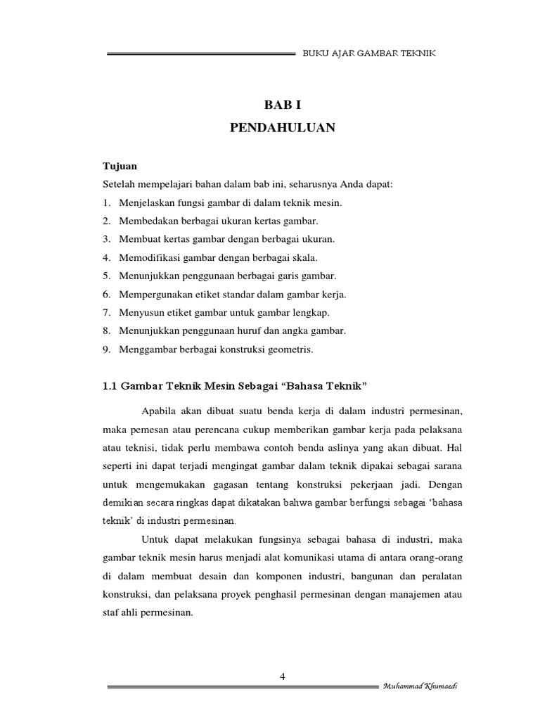 Buku Ajar Gambar Teknik Tm 4 10 Pdf