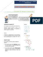 Operaciones Con Numeros Enteros