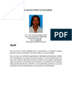 Aura Dayan Perez Echavarria: Perfil